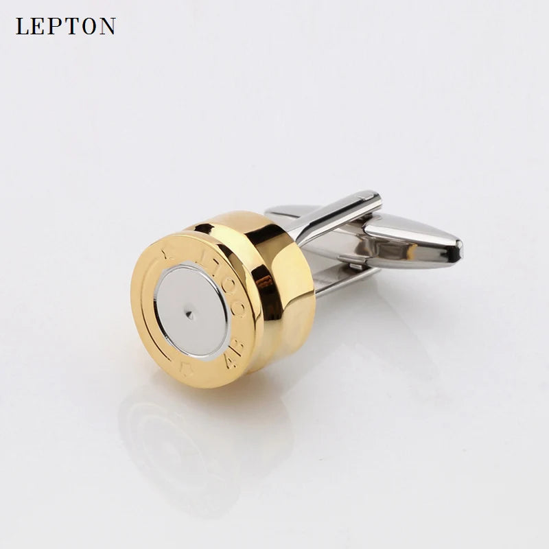 Men Hot Sale Metal Bullet Cufflinks