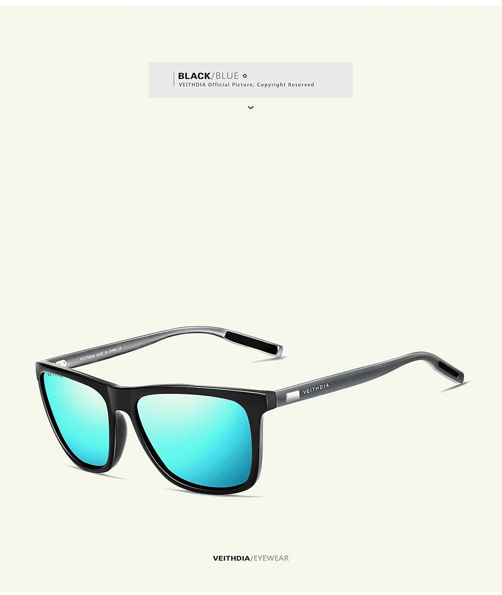 Men Retro Polarized Aluminum Fashion Sunglasses