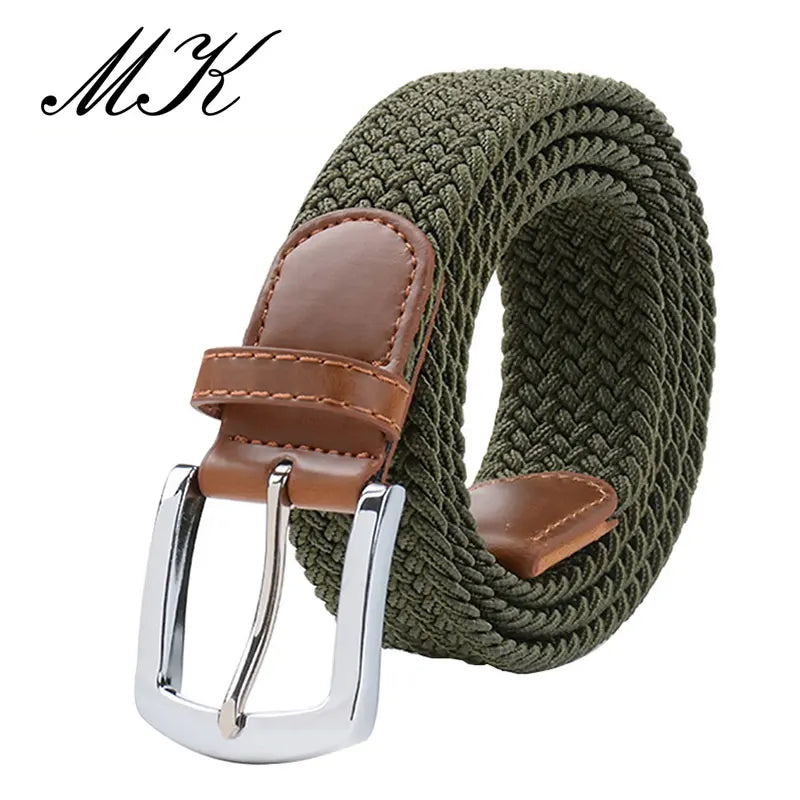 Men Elastic Military Tactical Belt