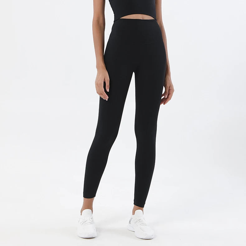 High Waist Nylon Yoga Leggings for Women