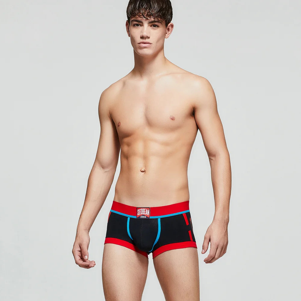 Low Rise Cotton Boxer Briefs for Men