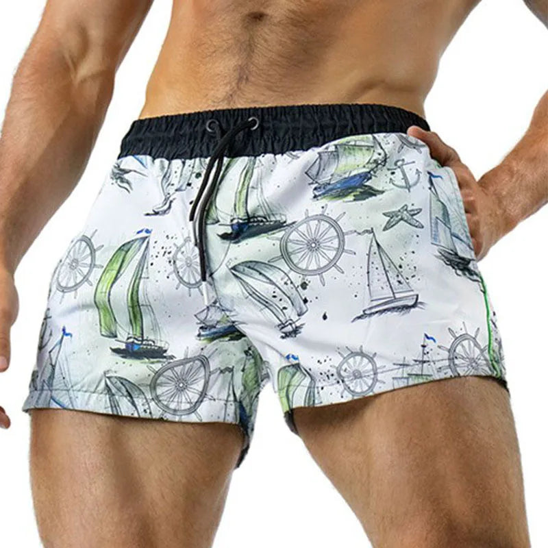 Men Quick Dry Running Trunk Shorts