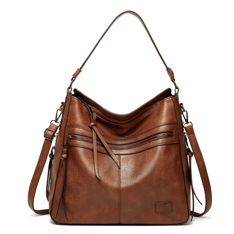 Large Leather Designer Shoulder Travel Messenger Bag for Women