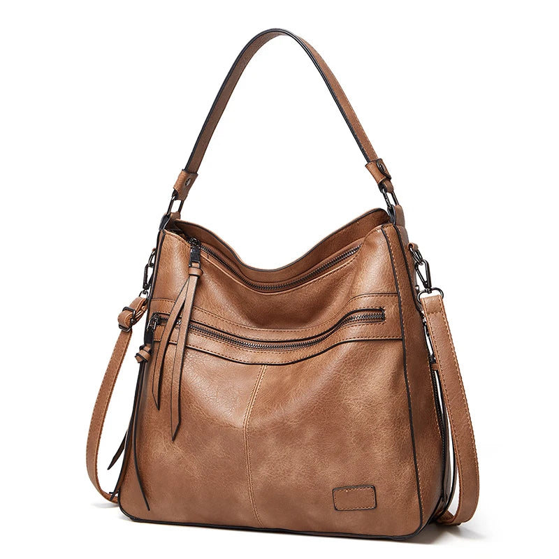 Large Leather Designer Shoulder Travel Messenger Bag for Women