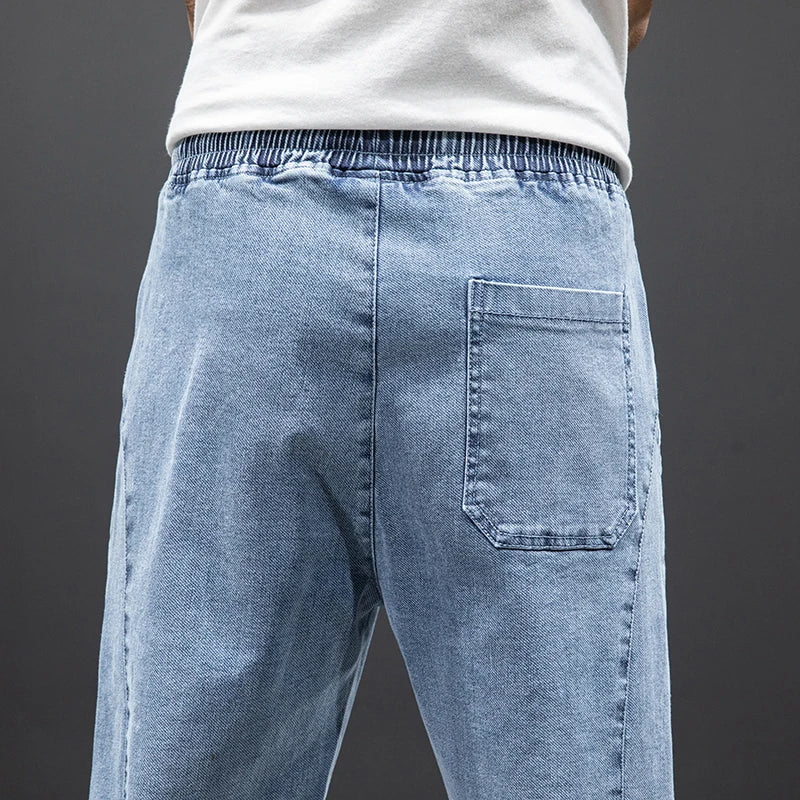 Men Baggy Cargo Denim Jogger Jeans