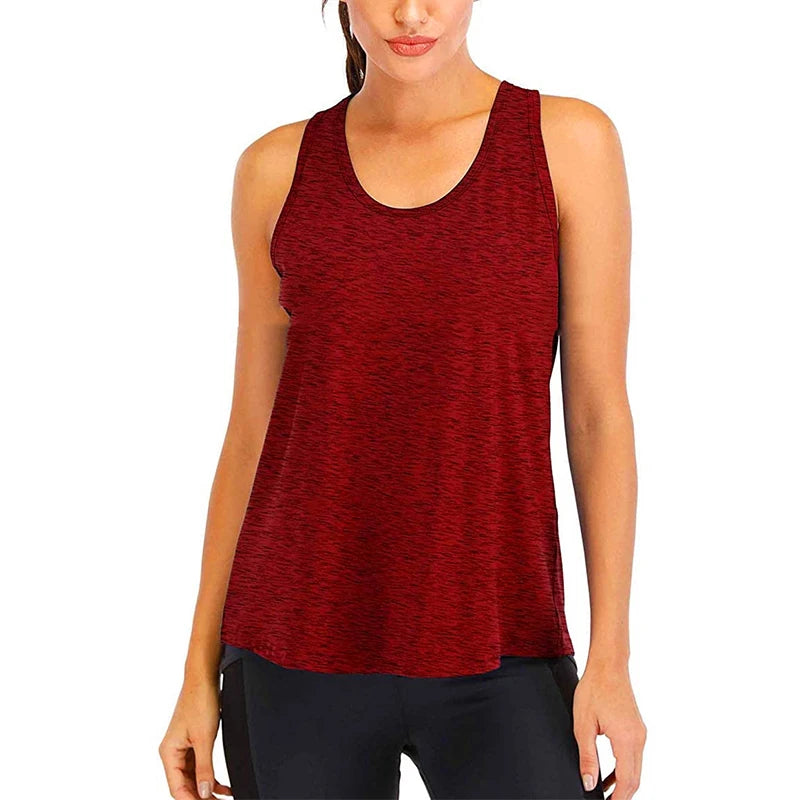 Women Sleeveless Quick Dry Gym Workout Top