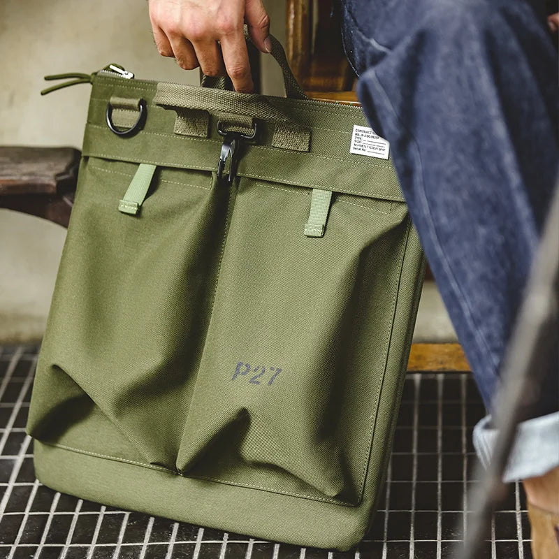 Tactical Multi Pocket Laptop Shoulder Travel Bag for Men
