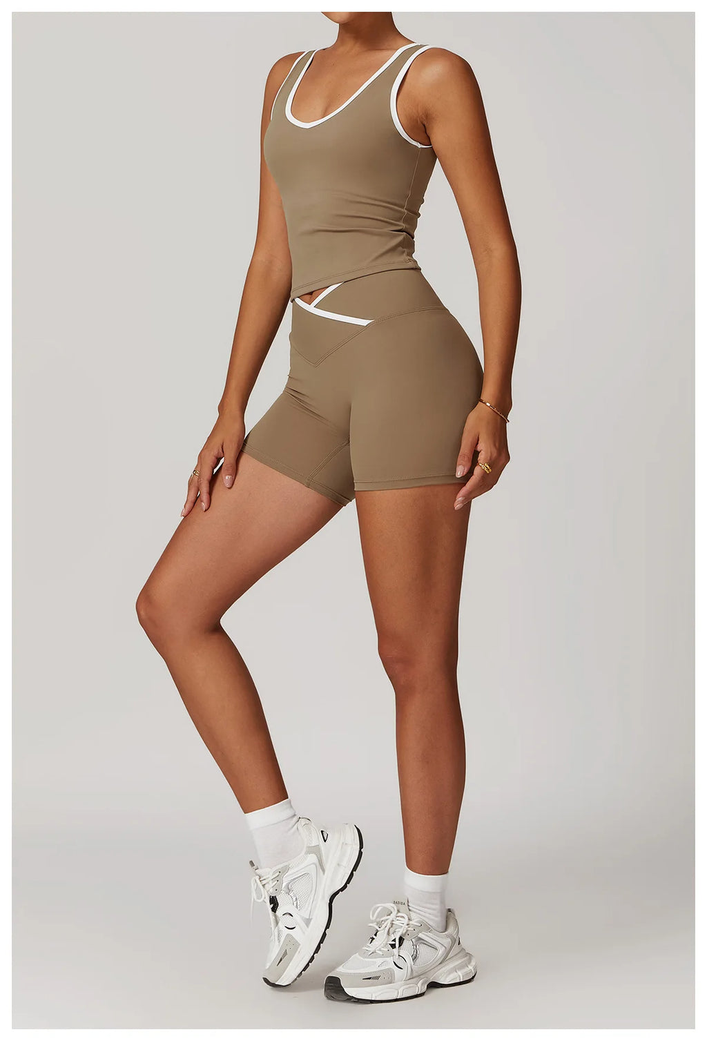 Women 2 Piece Yoga Set Sports Bra and Shorts Fitness Outfit