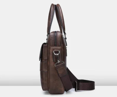 Waterproof Minimalist Business Laptop Briefcase Shoulder Bag for Men