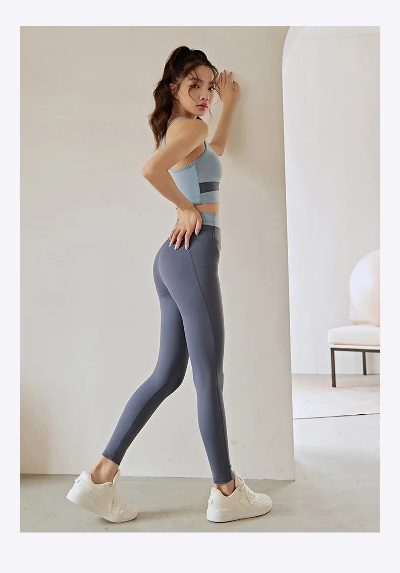 Women 2 Piece Yoga Set Sports Bra and Leggings Fitness Outfit