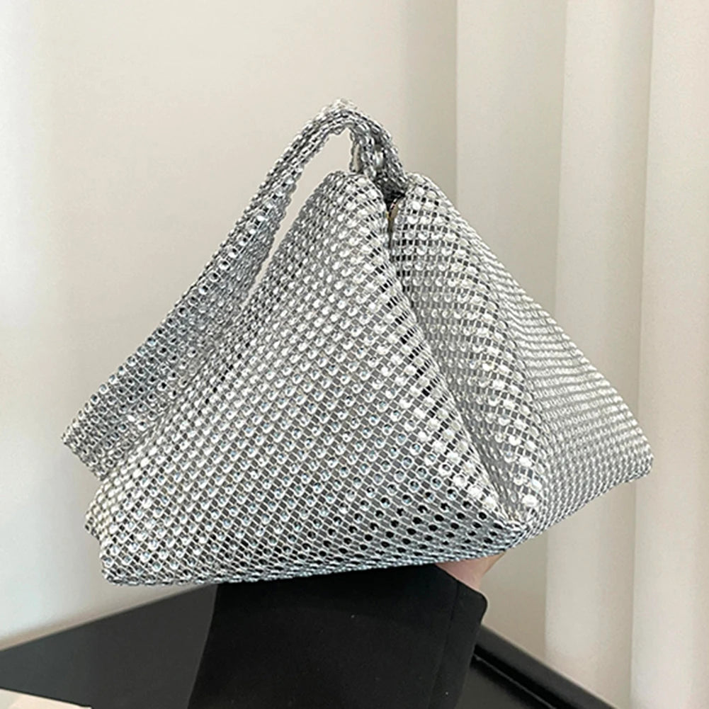 Glitter Rhinestone Evening Clutch Shoulder Bag for Women