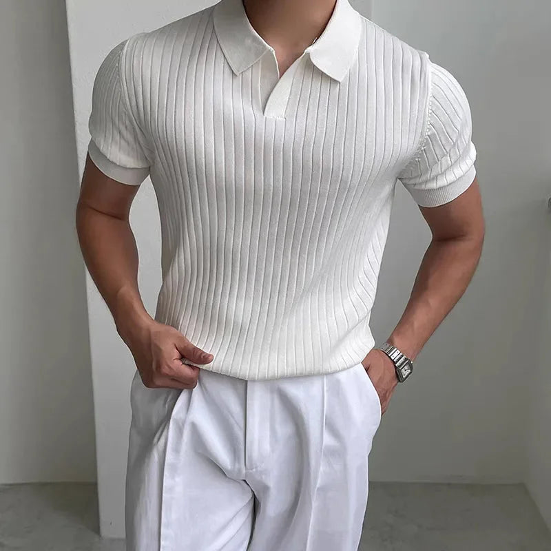 Men Summer Slim Fit Golf Polo Shirt