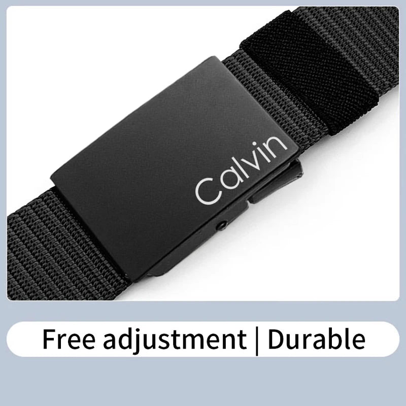 Men Fashion Automatic Buckle Casual Belt
