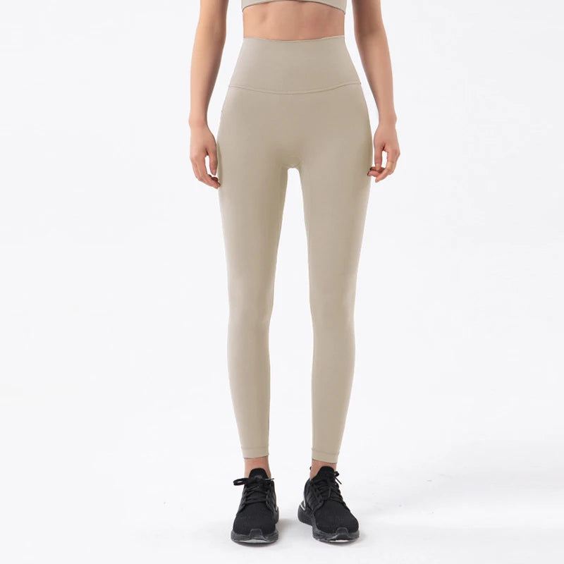 High Waist Nylon Yoga Leggings for Women