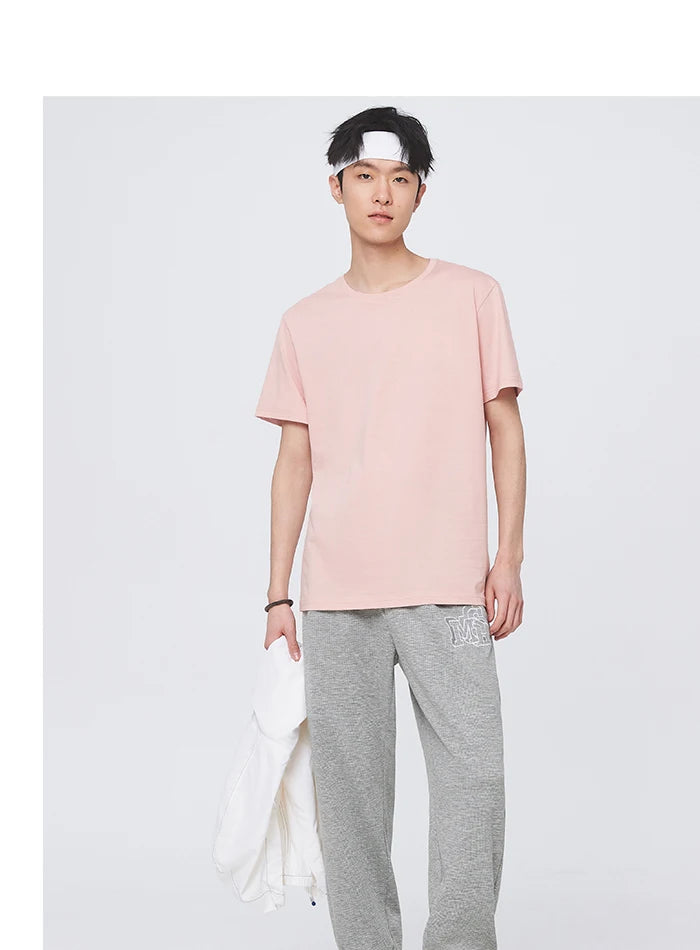 Men Cotton Short Sleeve Summer T Shirt