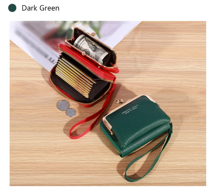 Large Capacity Wristlet Wallet Card Holder for Women