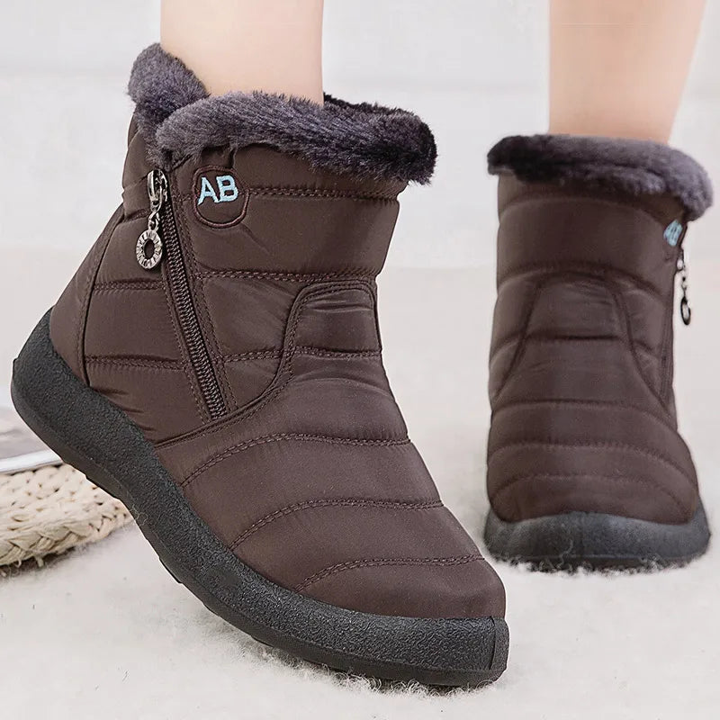 Women Fur Lined Winter Ankle Boots