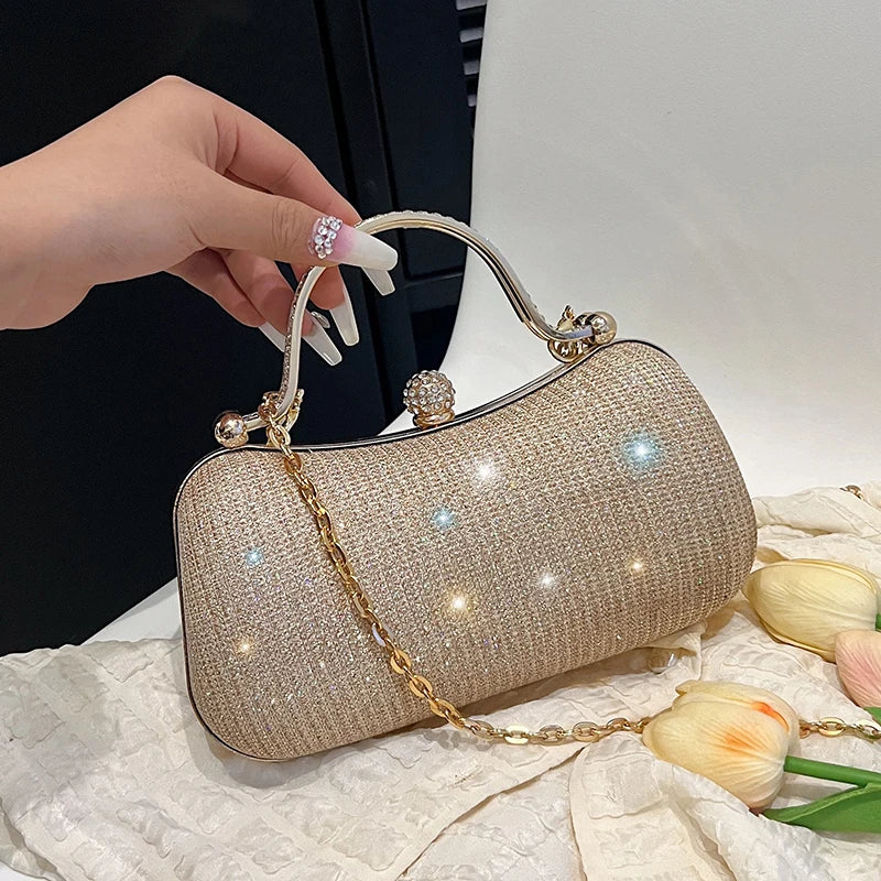Sophisticated Button Small Evening Bag for Women