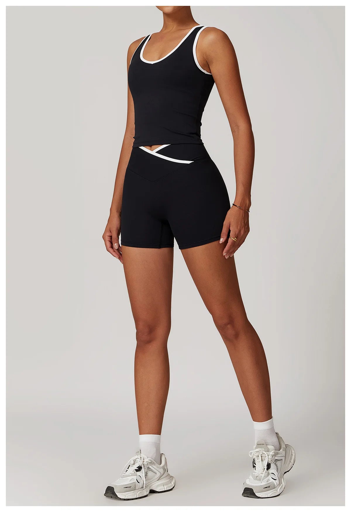 Women 2 Piece Yoga Set Sports Bra and Shorts Fitness Outfit