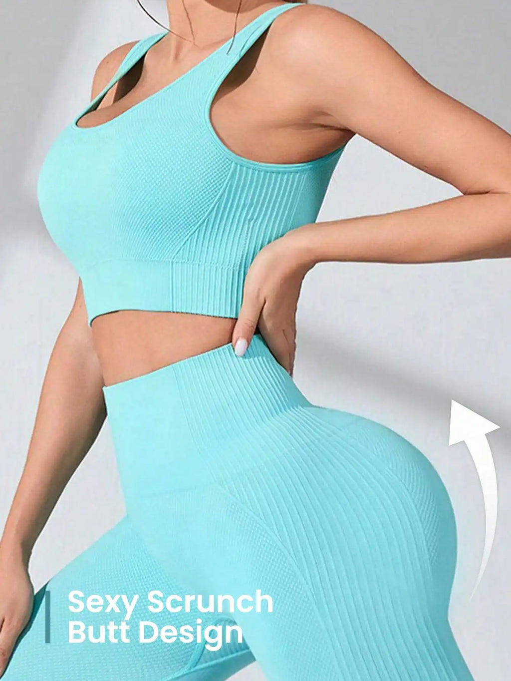 Women Seamless Yoga Set Sports Bra and Leggings Gym Outfit