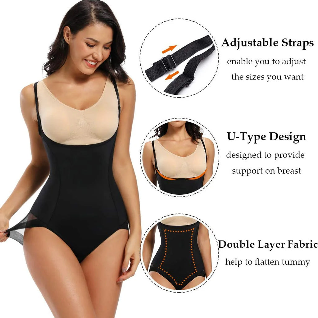 Waist Trainer Body Shaper Bodysuit for Women
