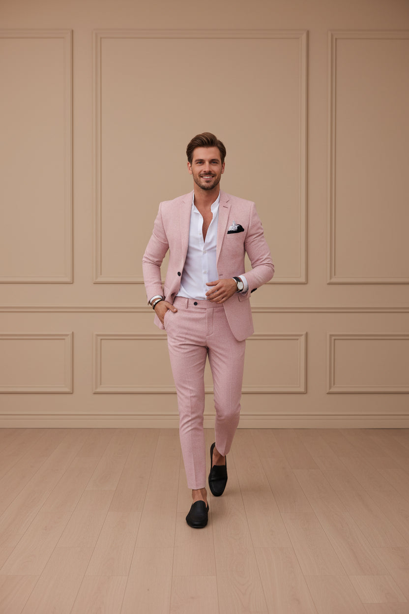 Men Elegant 2 Piece Suit Set