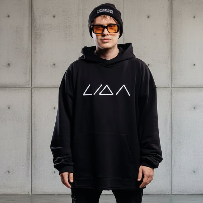 Men Oversized Graphic Print Hoodie Sweatshirt