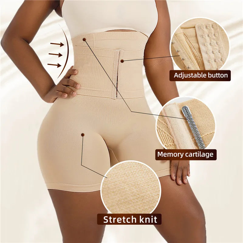 High Waisted Tummy Control Butt Lifter Shapewear Shorts for Women
