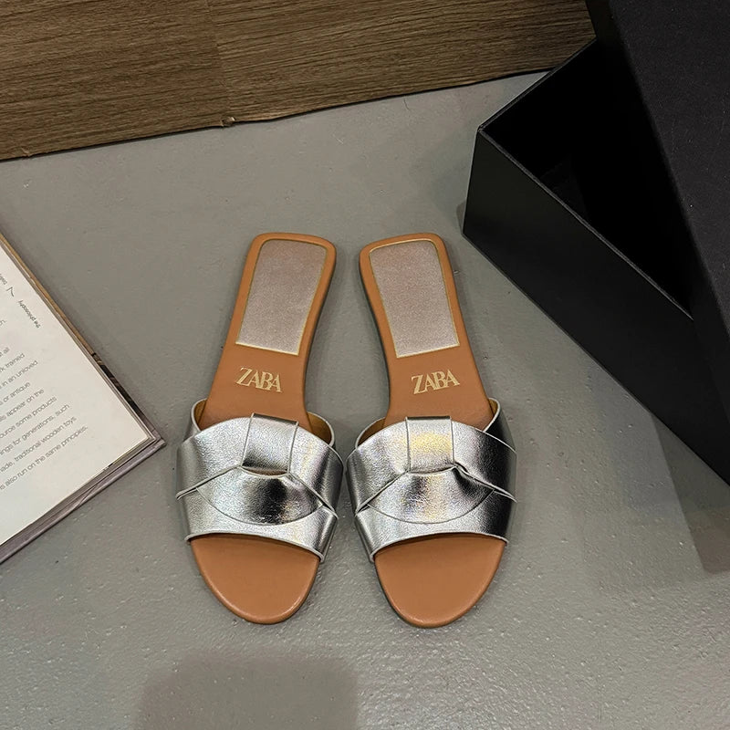 Women Solid Color Fashion Slippers