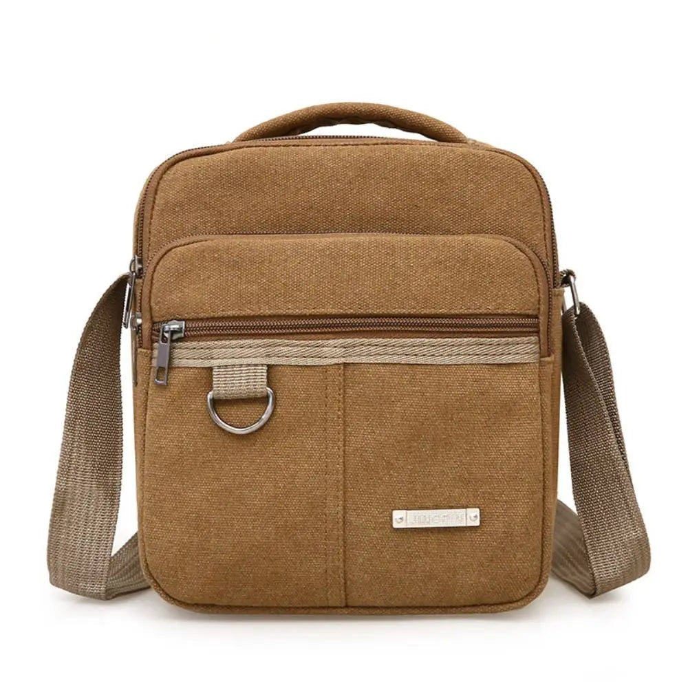 Large Capacity Canvas Crossbody Shoulder Bag for Men