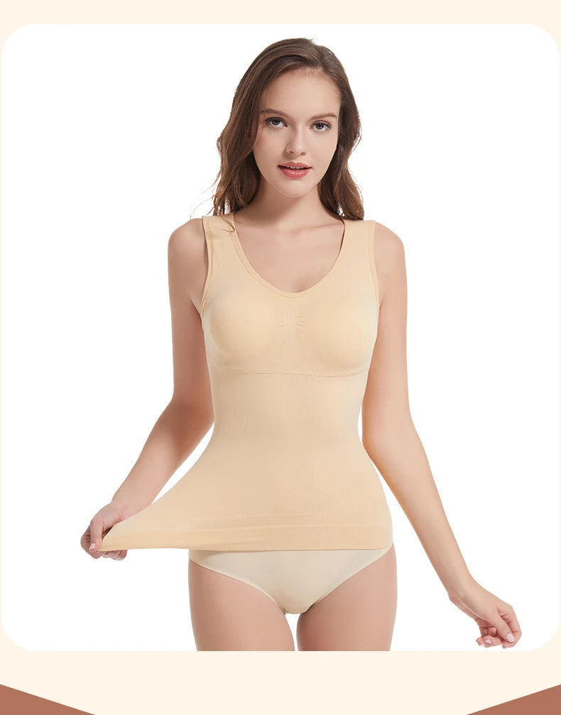 Removable Bra Tank Top Body Shaper for Women