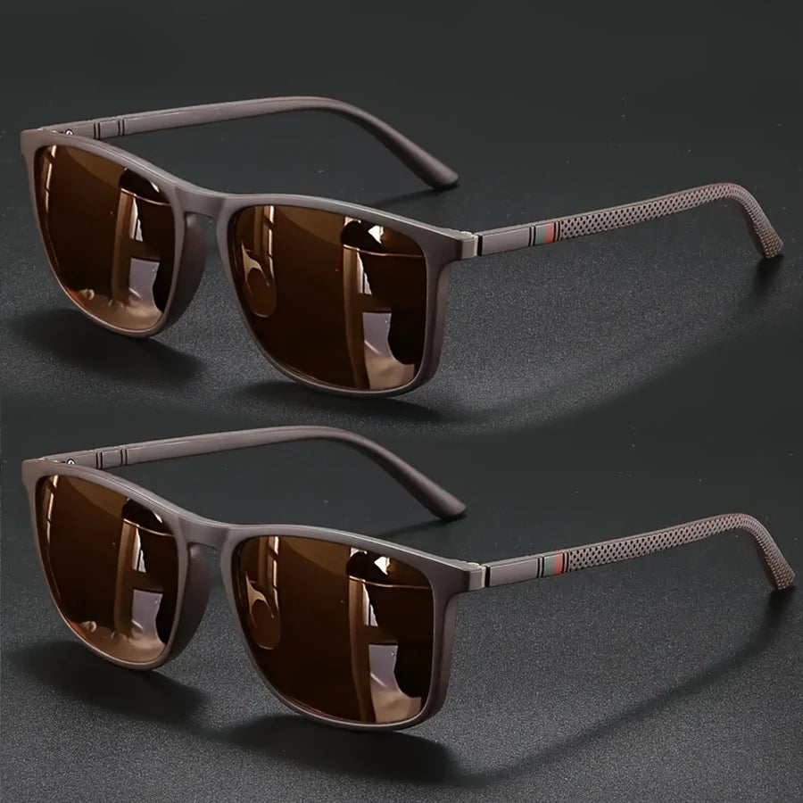 Men Square Cycling UV400 Vintage Fashion Sunglasses