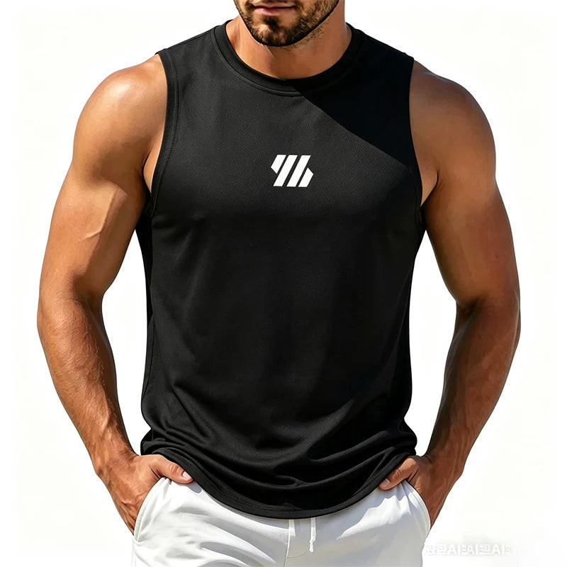Men Mesh Fitness Sleeveless Sports Vest