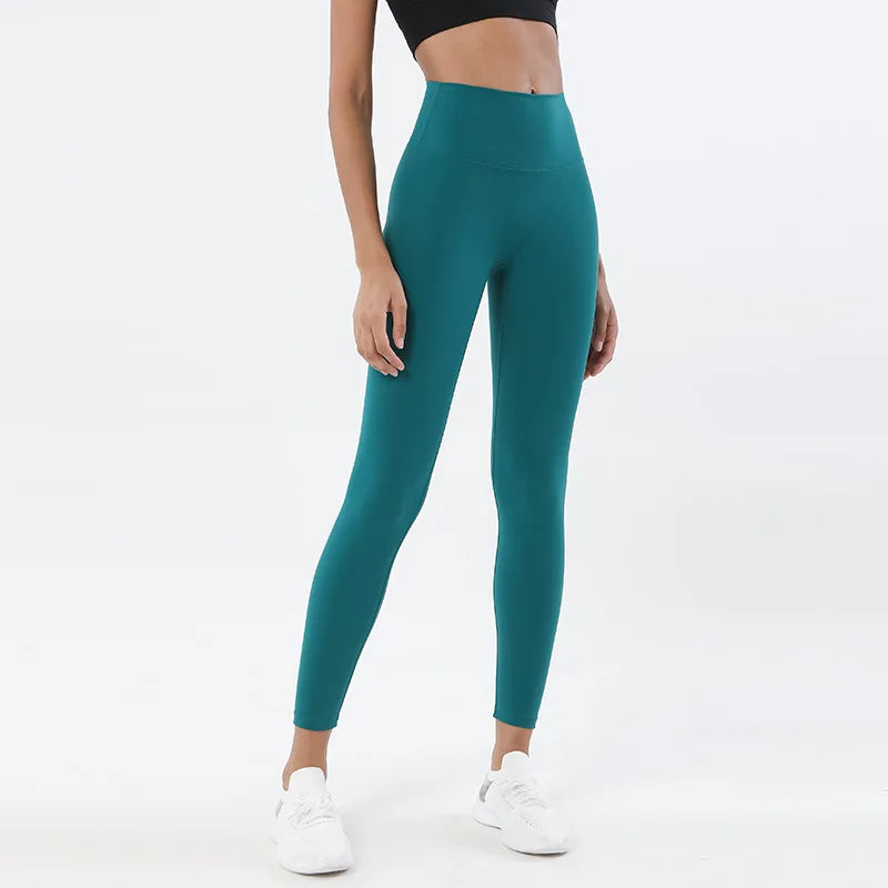 High Waist Nylon Yoga Leggings for Women