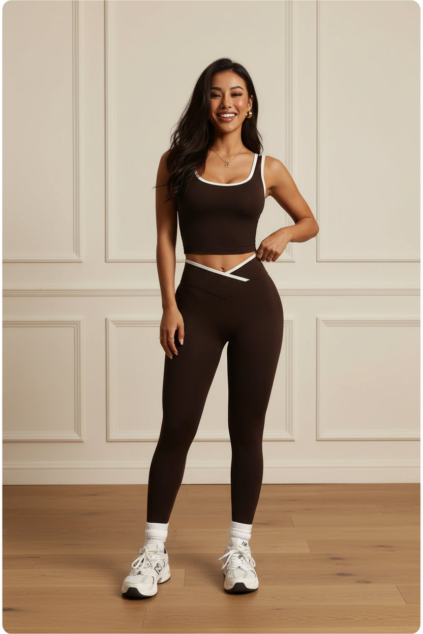 Women Sports Bra and Leggings Yoga Set