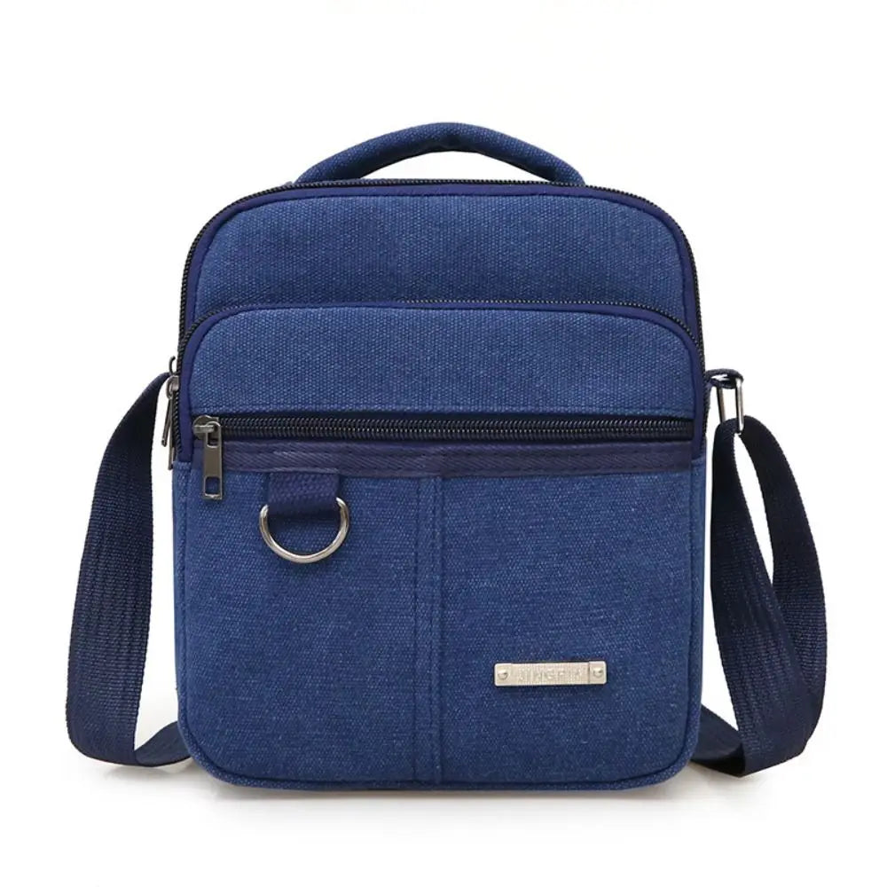 Large Capacity Canvas Crossbody Shoulder Bag for Men