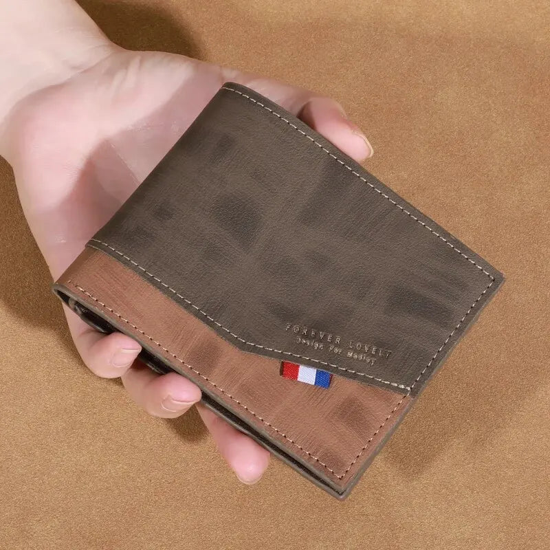 High Capacity Vintage Leather Wallet for Men