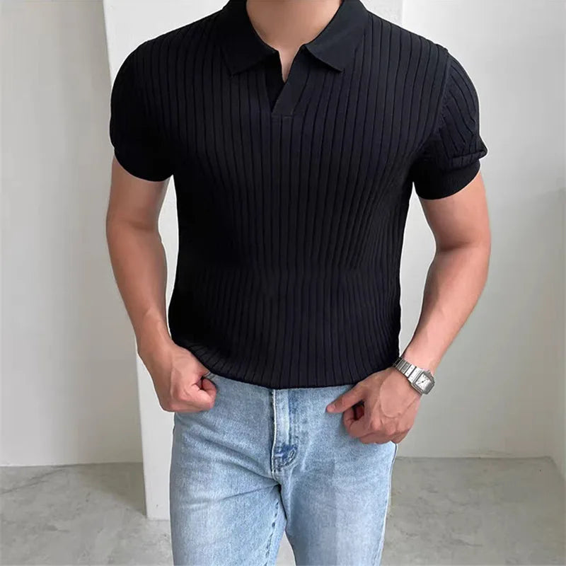 Men Summer Slim Fit Golf Polo Shirt