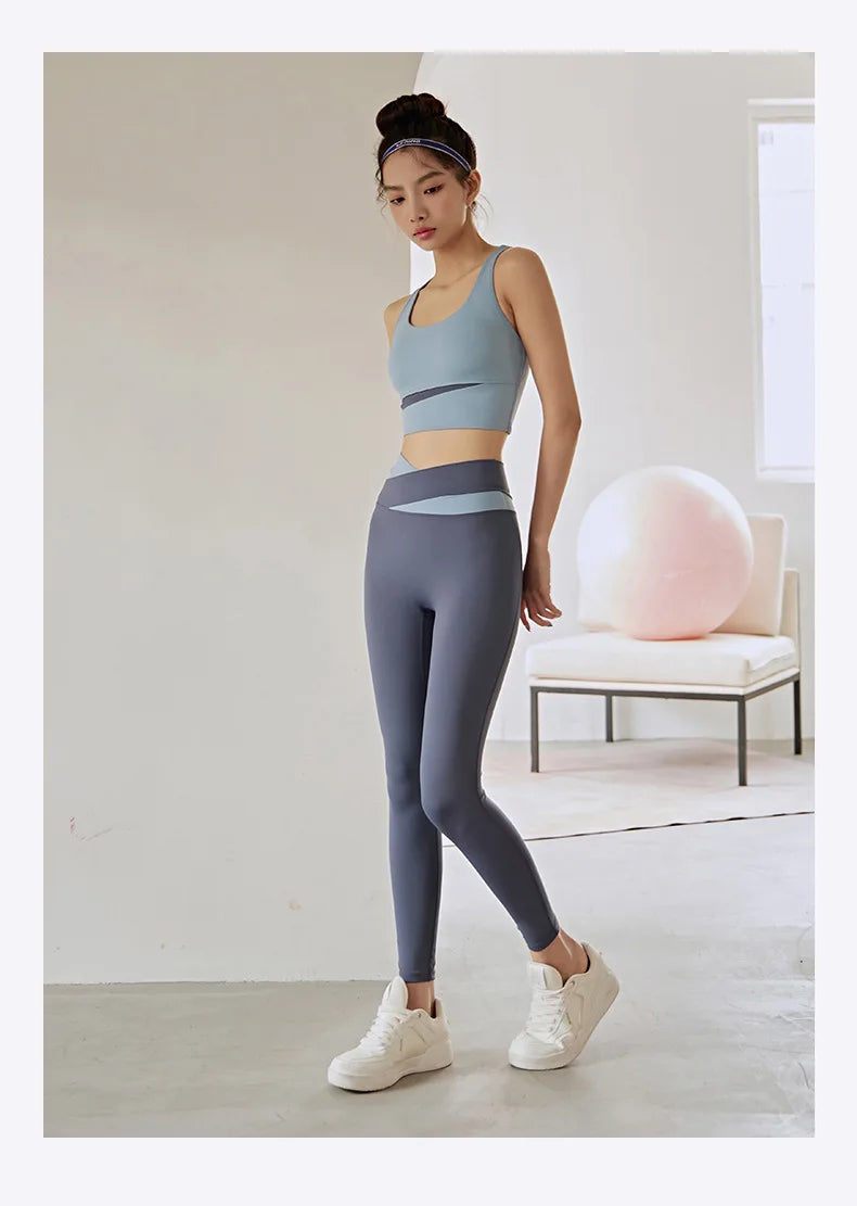 Women 2 Piece Yoga Set Sports Bra and Leggings Fitness Outfit