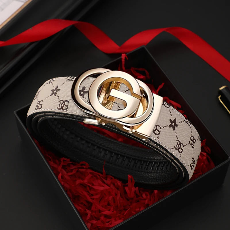 Men Genuine Leather Luxury Automatic Belt