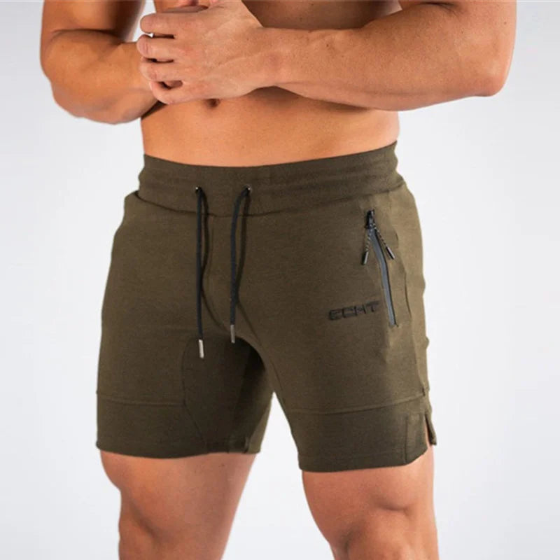 Zip Pocket Gym Running Shorts for Men