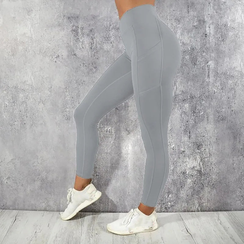 High Waist Shapewear Leggings with Pockets for Women