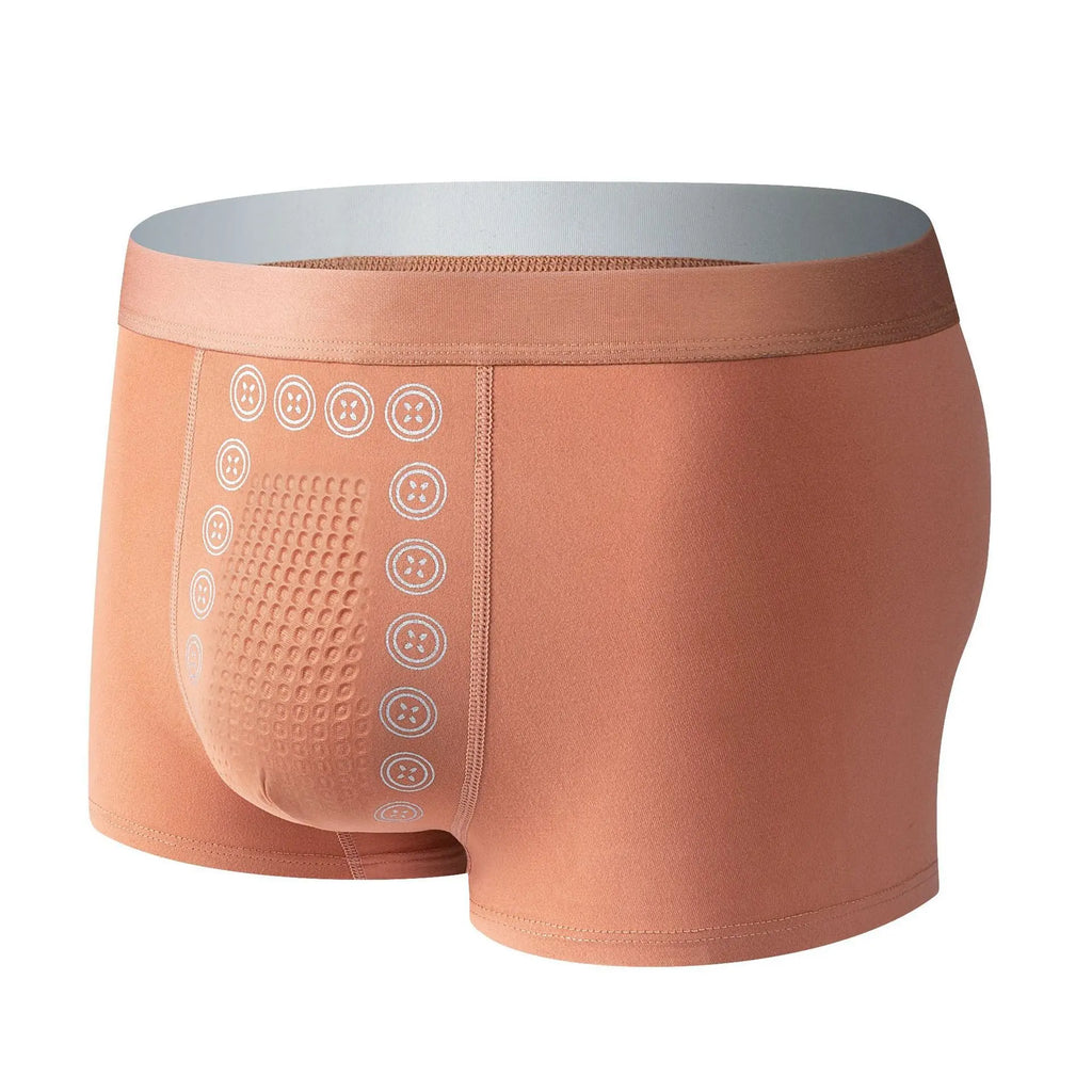 Seamless Mid Waist Boxer Briefs for Men