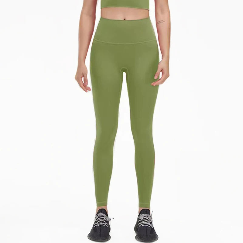 High Waist Nylon Yoga Leggings for Women