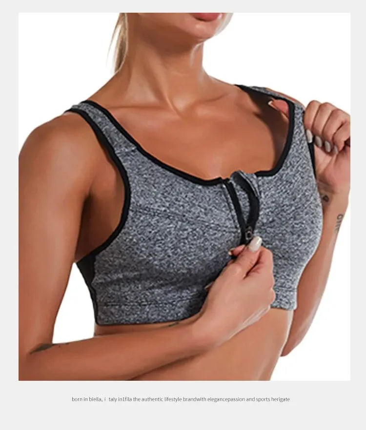 Women Shock Absorbing Yoga Sports Bra Quick Dry Fitness Top