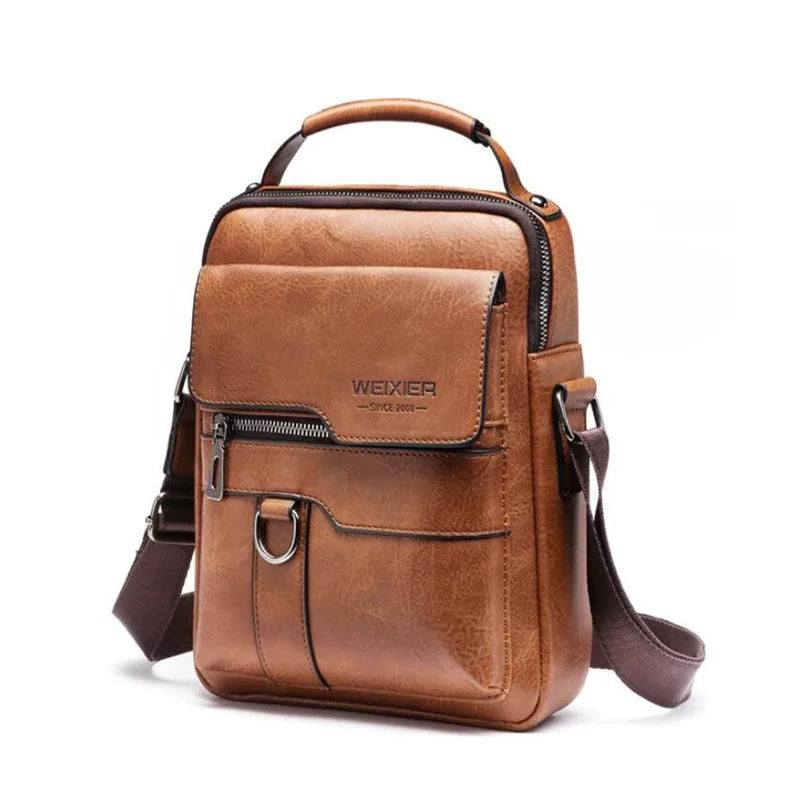 High Quality Leather Crossbody Shoulder Bag for Men