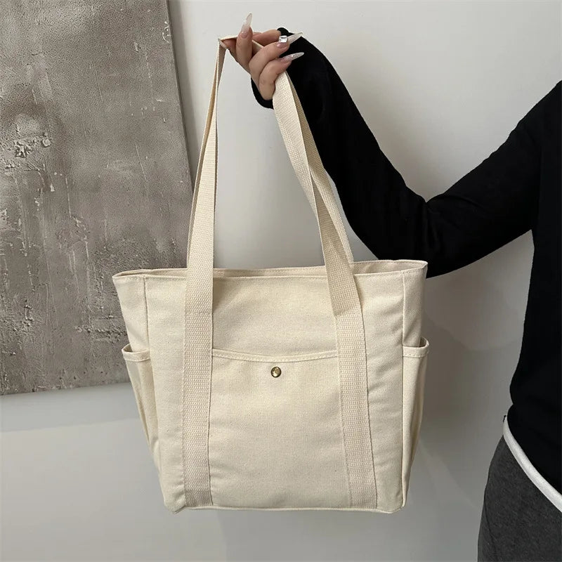 Canvas Tote Bag for Work and College for Women