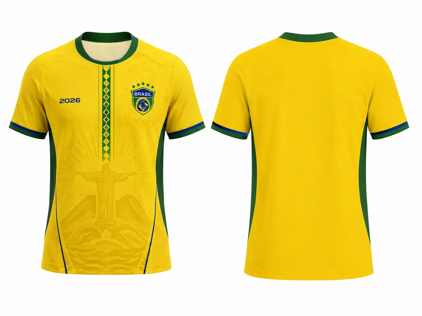 Brazil Football Jersey T-shirt for Men and Women