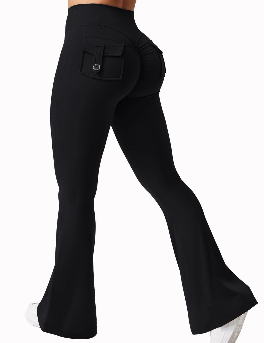 Women Wide Leg Yoga Leggings High Stretch with Pockets Fitness Pants