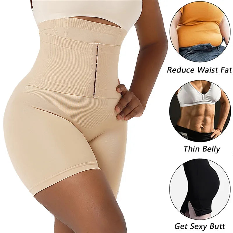 High Waisted Tummy Control Butt Lifter Shapewear Shorts for Women